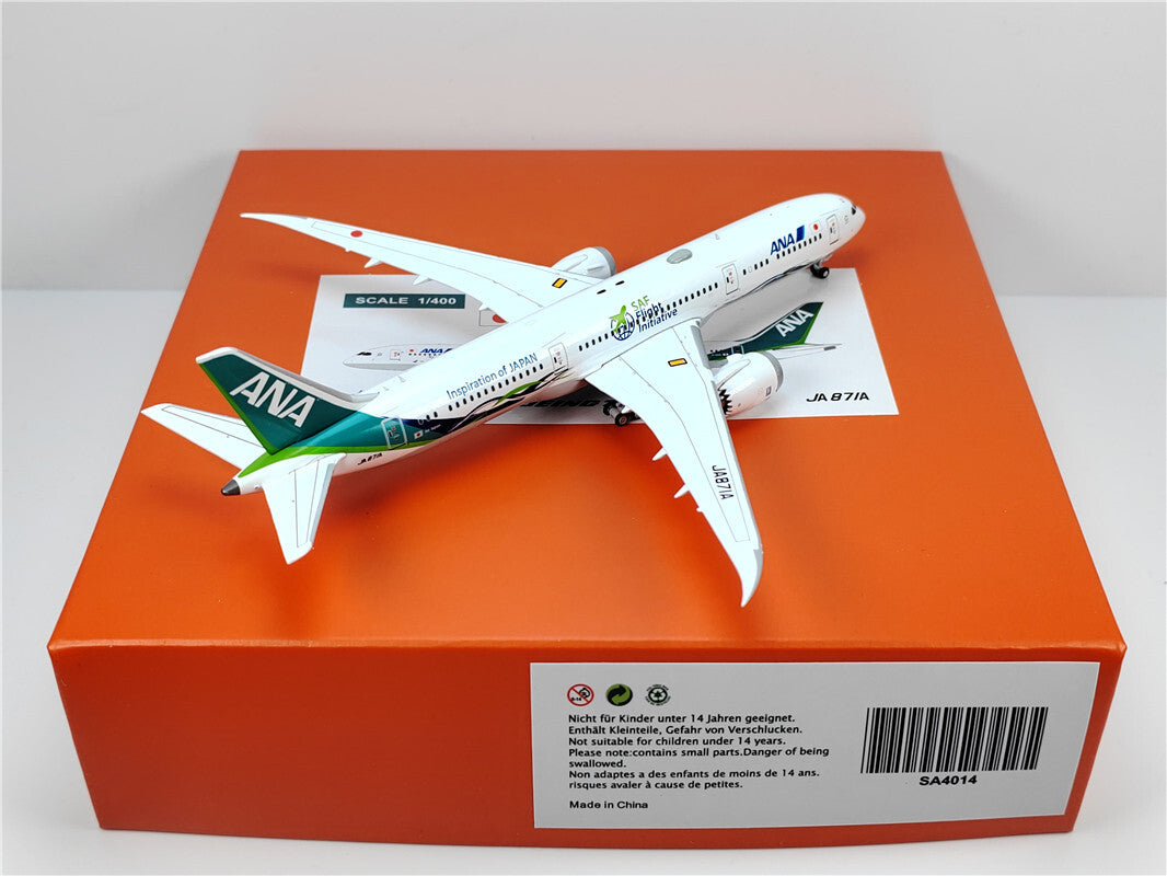 1:400 JC Wings ANA BOEING B787-9 Passenger Airplane Diecast Aircraft Model