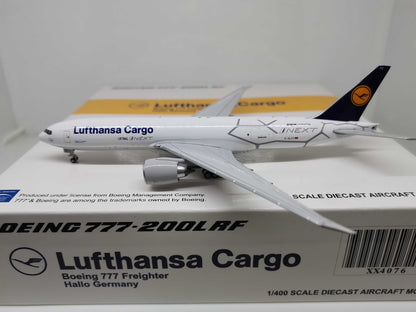 1:400 JC Wings Lufthansa Cargo BOEING B777-200LRF Airplane Diecast Model