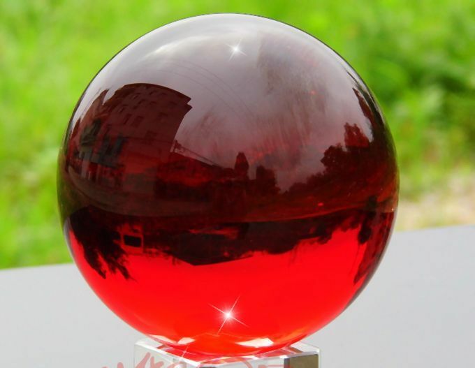 40-120mm Natural Red Sphere Large Crystal Ball Healing Stone