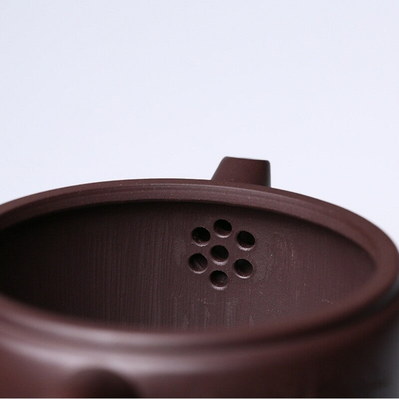 Full Handmade Tea Pot Hand Carved Wintersweet Flower Marked Yixing Zisha Hanwa