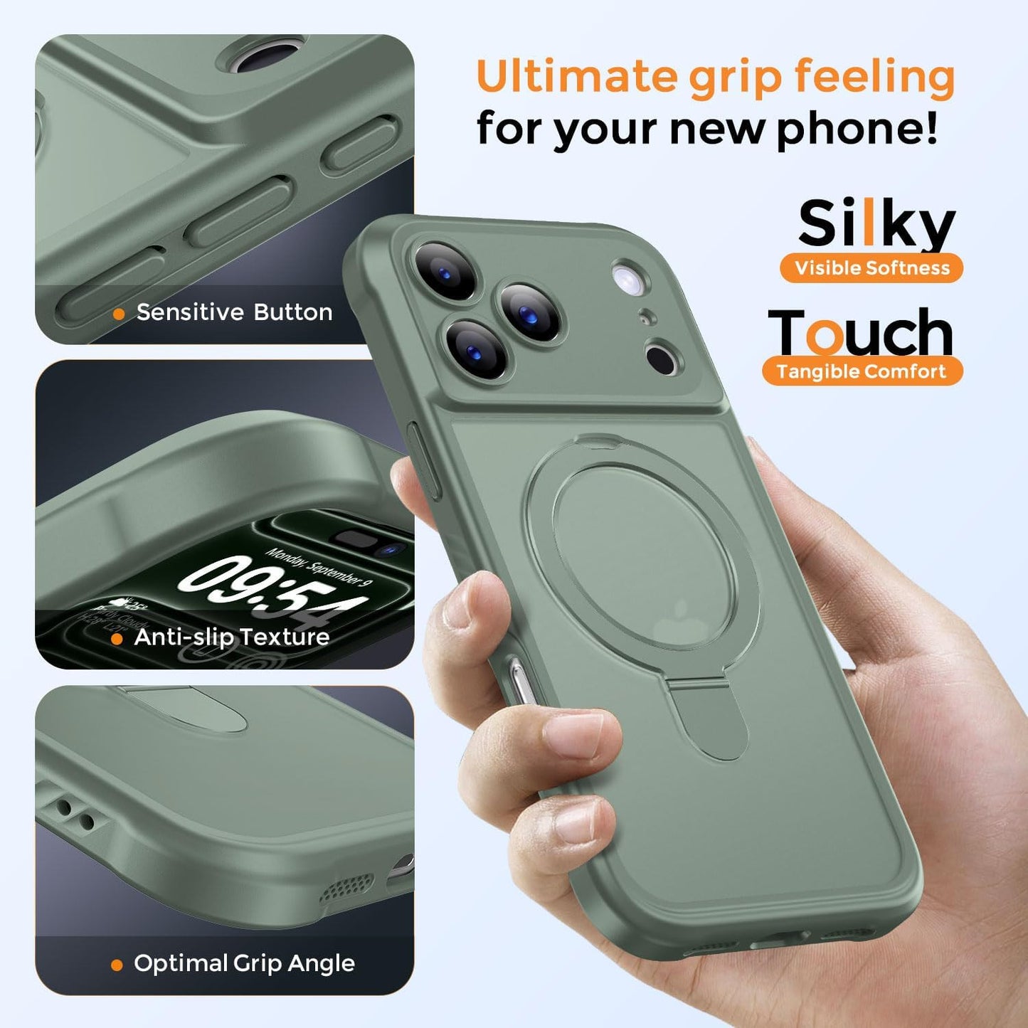 Design for Iphone 17 Pro Max Case, Compatible with Magsafe [Premium Invisible Ma