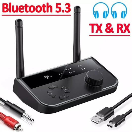 Transmisor y Receptor Bluetooth, Kit de Adaptador Audio estéreo inalámbrico 5.3