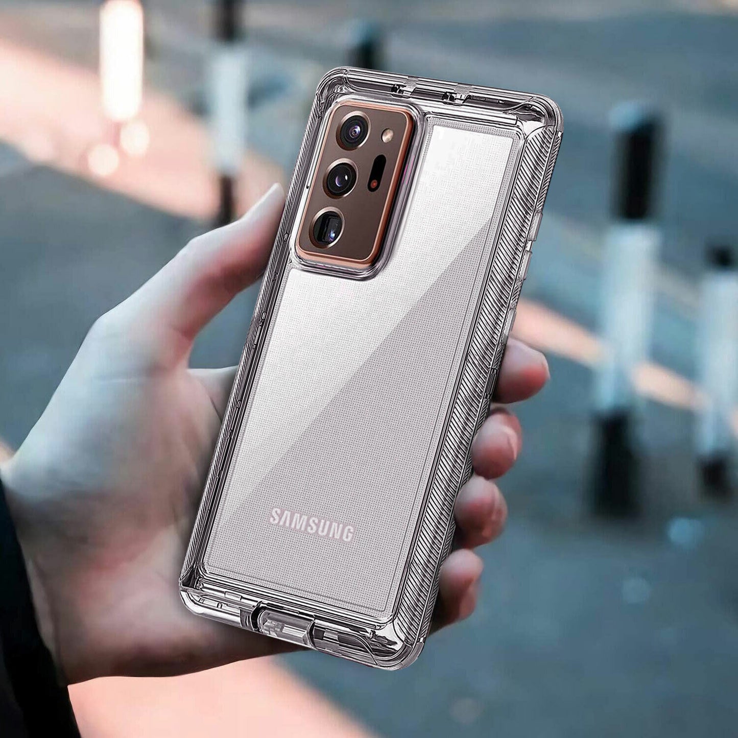 Clear Case For Samsung Galaxy Note20 Ultra 5G Clip Rubber Cover / Accessories