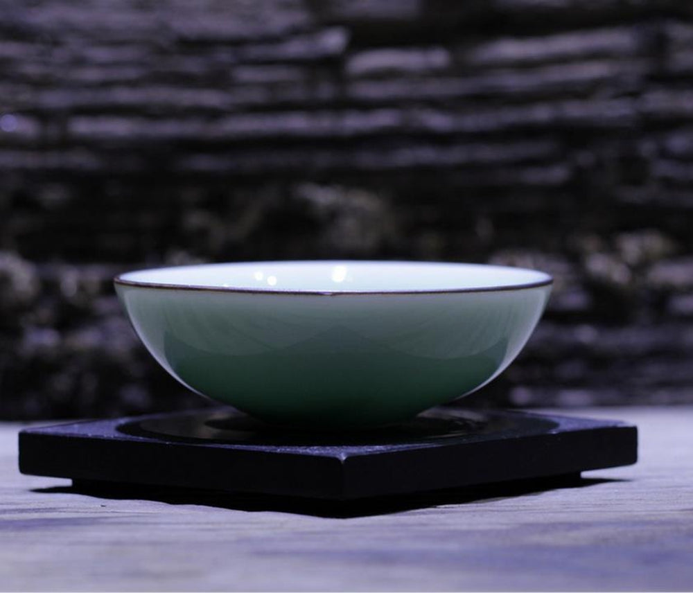 1pc Teacup China Longquan Celadon Kung Fu Tea Set PinMing Lotus Teacup