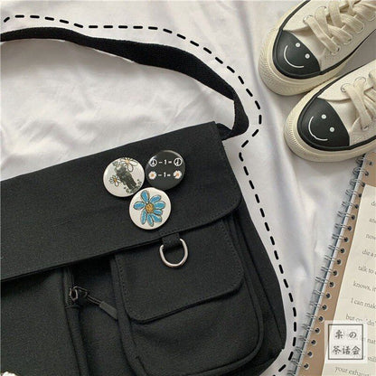 Student Messenger Large Shoulder Bag Multifunctional School Outdoor Traveling