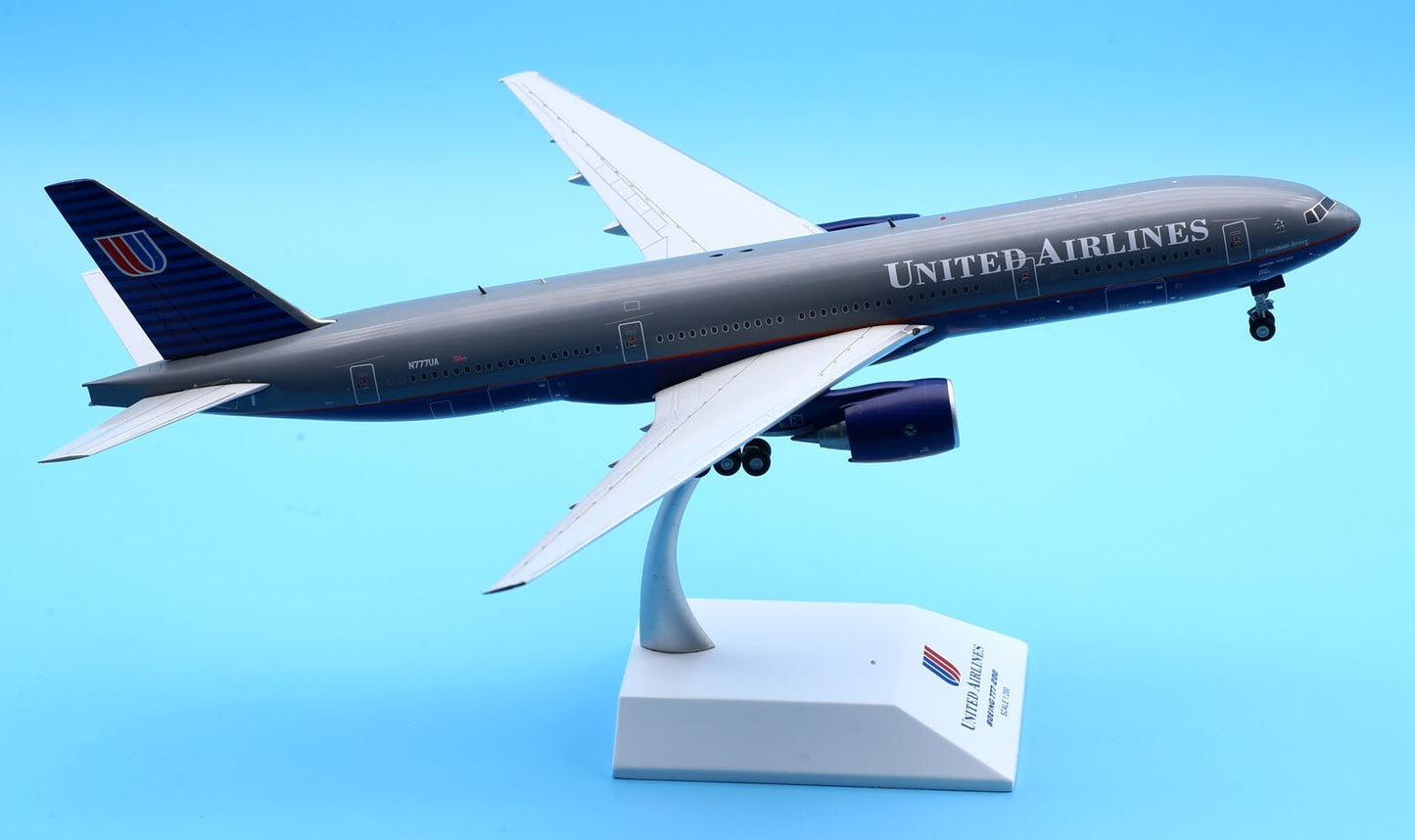 JC Wings 1:200 United Airlines Boeing B777-200 Diecast Aircraft Jet Model N777UA