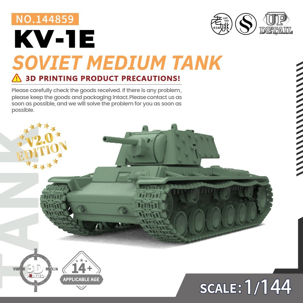 SSMODEL SS144859 1/144 Military Model Kit Soviet KV-1E Medium Tank
