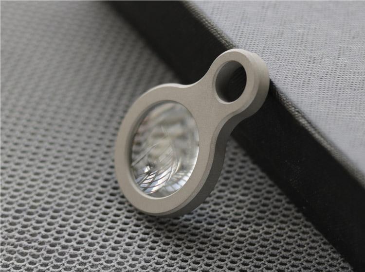 EDC Titanium Alloy Magnifier Glass Convex Lens Outdoor Portable Multi Tool