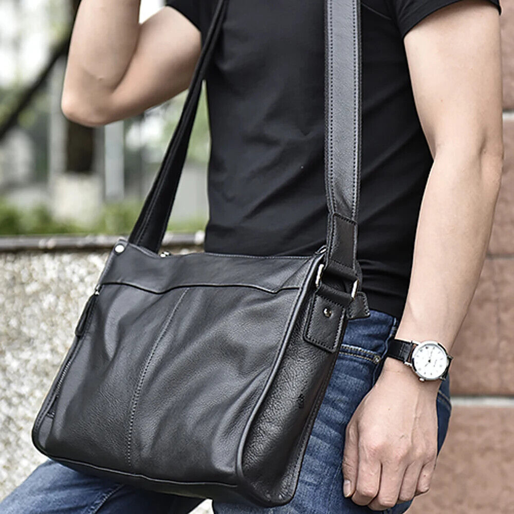 Men's Shoulder Bag Crossbody Bag Business Messenger Bag Large-Capacity