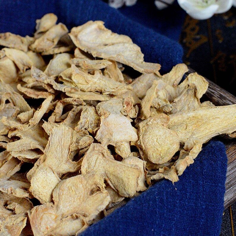 Premium Dried Organic Ginger Root Slices Zingibor Officinale Pure Natural Herb
