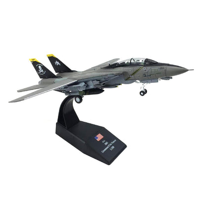 1/100 F-14 Tomcat US Fighter Aircraft Model Alloy Simulation Military Collection