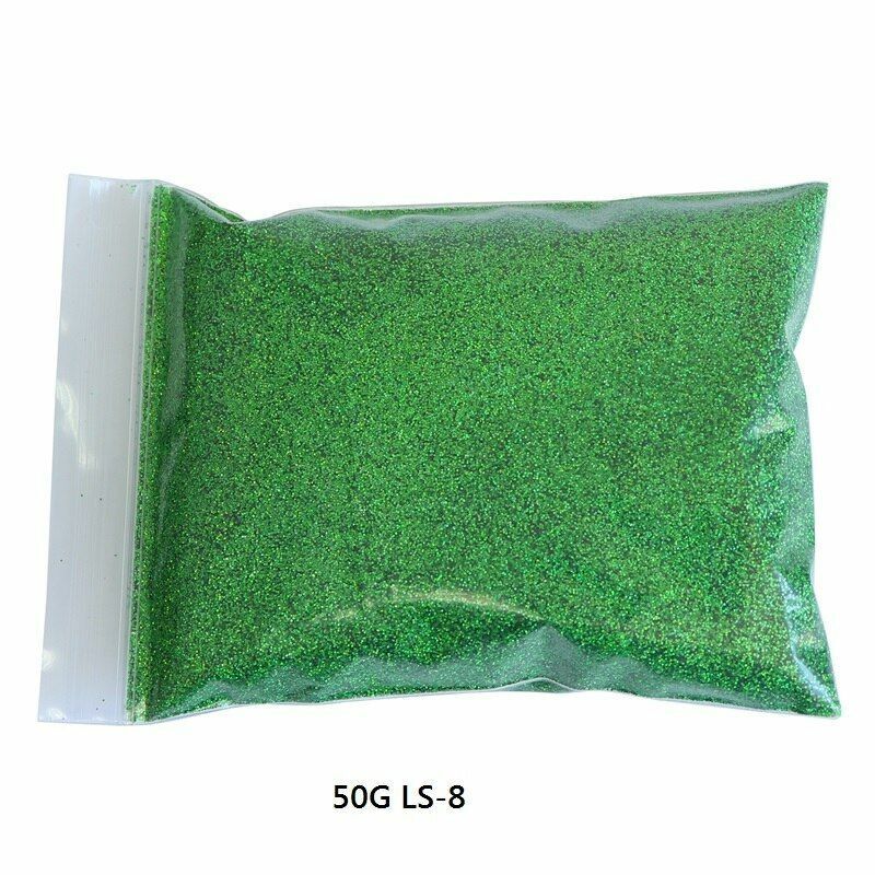 50G/Bag Holographic Glitter Nail Art Decoration Powder Pigment Laser Dust Sequin