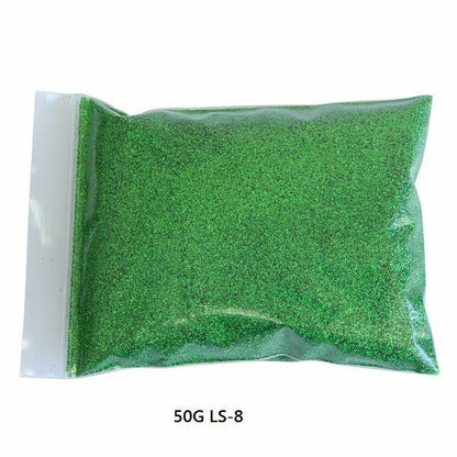 50G/Bag Holographic Glitter Nail Art Decoration Powder Pigment Laser Dust Sequin