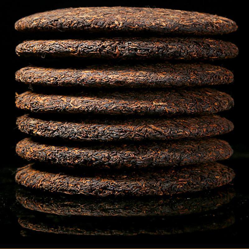357g Yunnan Pu-erh Tea Pu'er Ripe Tea Menghai Springl Cooked Shu Seven Cake Tea