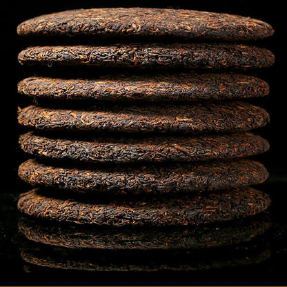 357g Yunnan Pu-erh Tea Pu'er Ripe Tea Menghai Springl Cooked Shu Seven Cake Tea