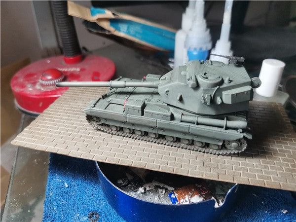 3D Printed 1/72 British FV215B (183) Tank Model Finished Product
