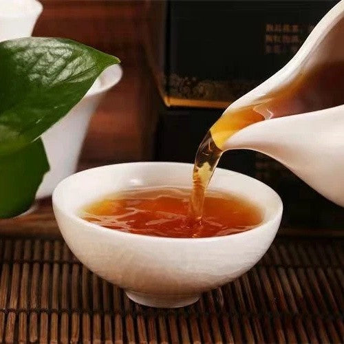 Baishaxi 1953 Fucha *Anhua Dark Tea Golden Flowers Fu Brick Black Tea 338g