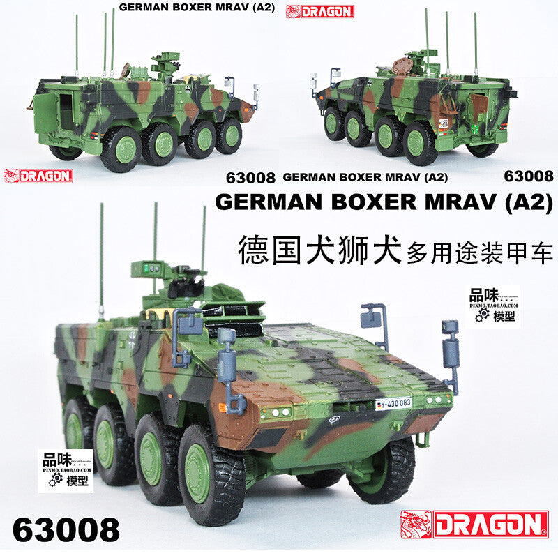 1/72 Modern German Boxer Dog Armored Vehicle A2 Model 63008 finished