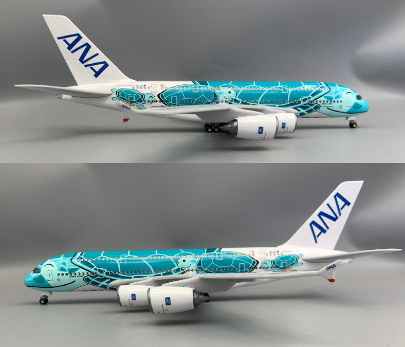 1:160 46CM ANA AIRBUS A380 Airplane Landing Gear Resin Aircraft Model