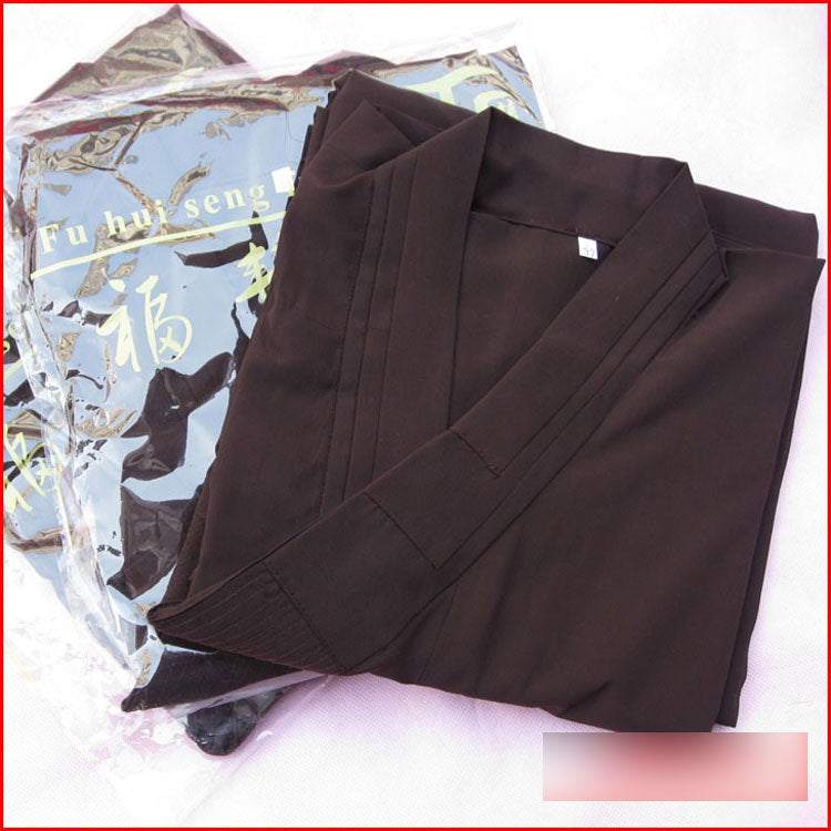 New Shaolin Buddhist Monk Dress Meditation Haiqing Robe Kung Fu Suit Costumes