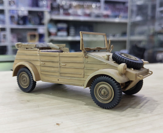1:35 ARTISAN VW82 Kubelwagen Army Vehicle Plastic Diecast Military Jeep Model