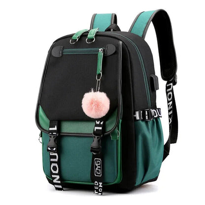 School Bags Teenage Girls Canvas Schoolbag Student Book Bag Teen School Backpack
