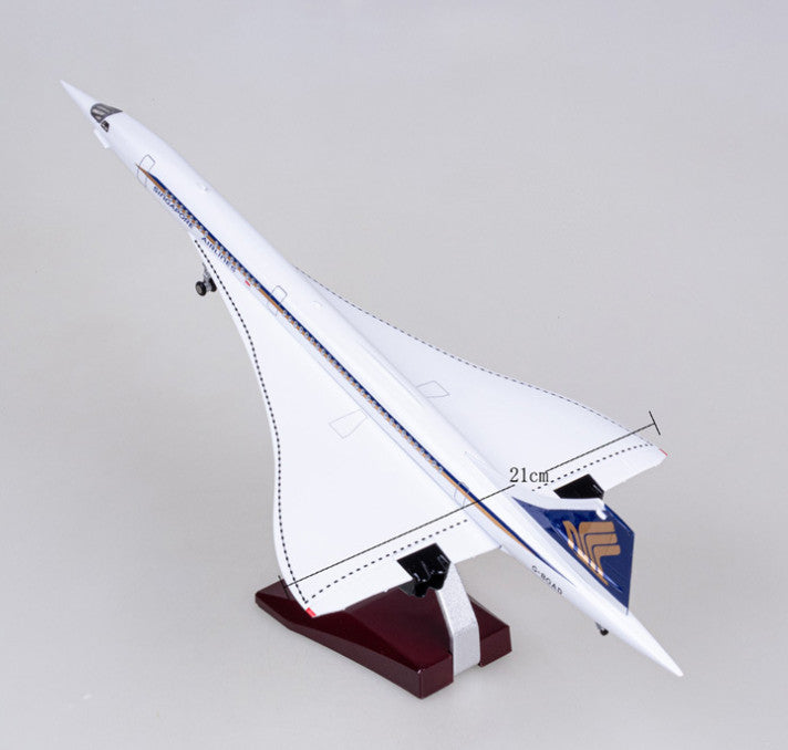 1:125 50CM BRITISH-SINGAPORE Concorde Airplane Landing gear Resin Plane Model