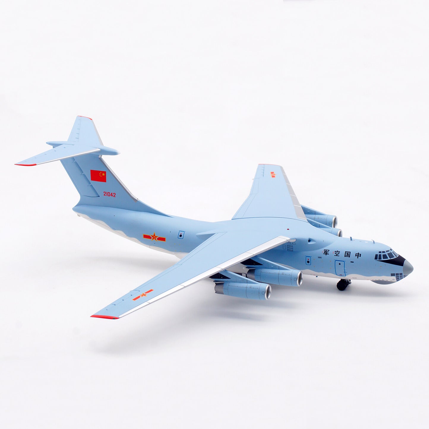 1:200 SQ Wings PLAAF Ilyushin Il-76 21042 Passenger Airplane Diecast Model