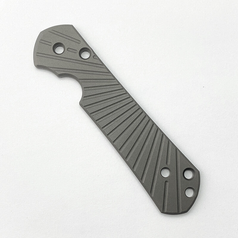 1Pc Titanium Scales for Chris Reeve Large Sebenza 21 Knife Radial Striation