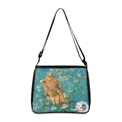 Famous Paintings Handbag Women Shoulder Bags Shopping Bag Canvas Pouch Zipper