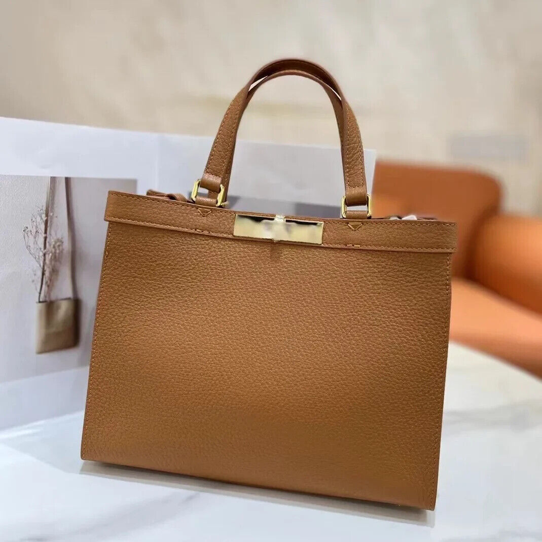 Autumn and Winter Layer Cowhide Handbag Leather Shoulder Satchel Briefcase