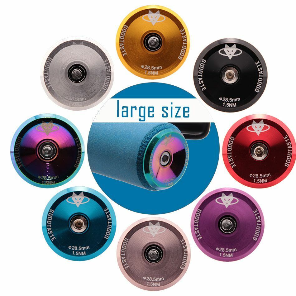 Handlebar Cap Road Mountain Bike Bicycle End Plugs Inflated Aluminum Alloy Lock