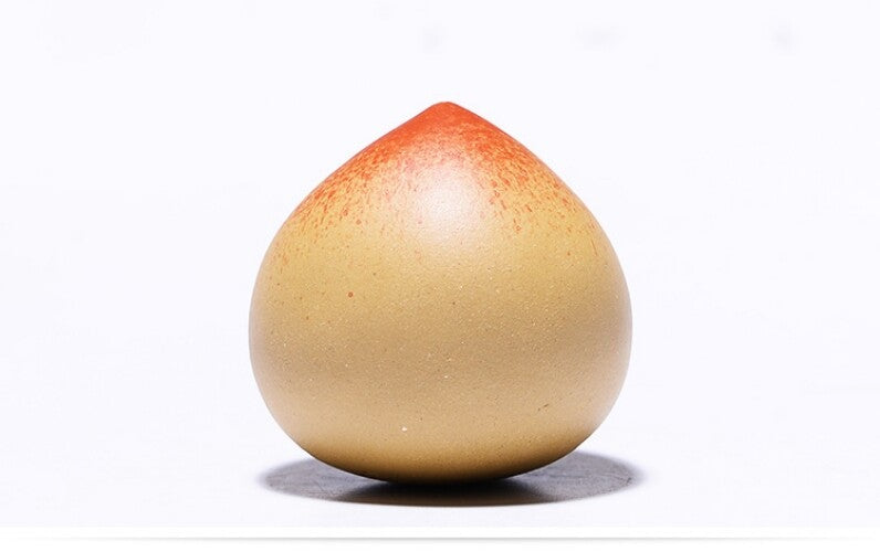 Peach Statue Creative Tea Pet Yixing Zisha Purple Clay Table Decoration Small