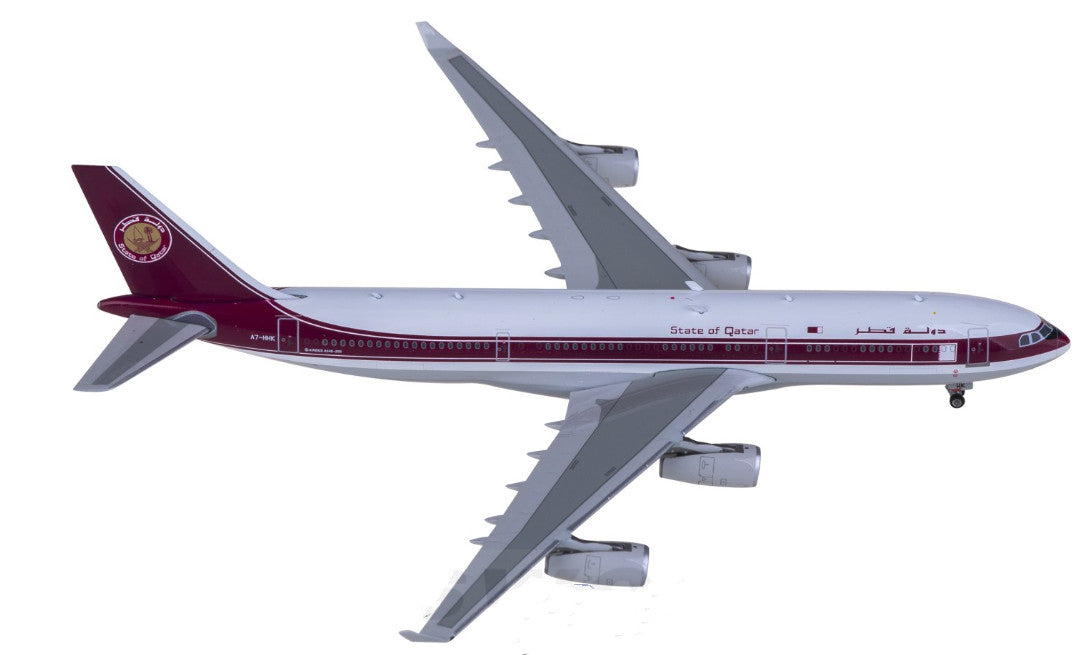 1:400 Phoenix Qatar Amiri Flight Airbus 340-200 Passenger Airplane Diecast Model