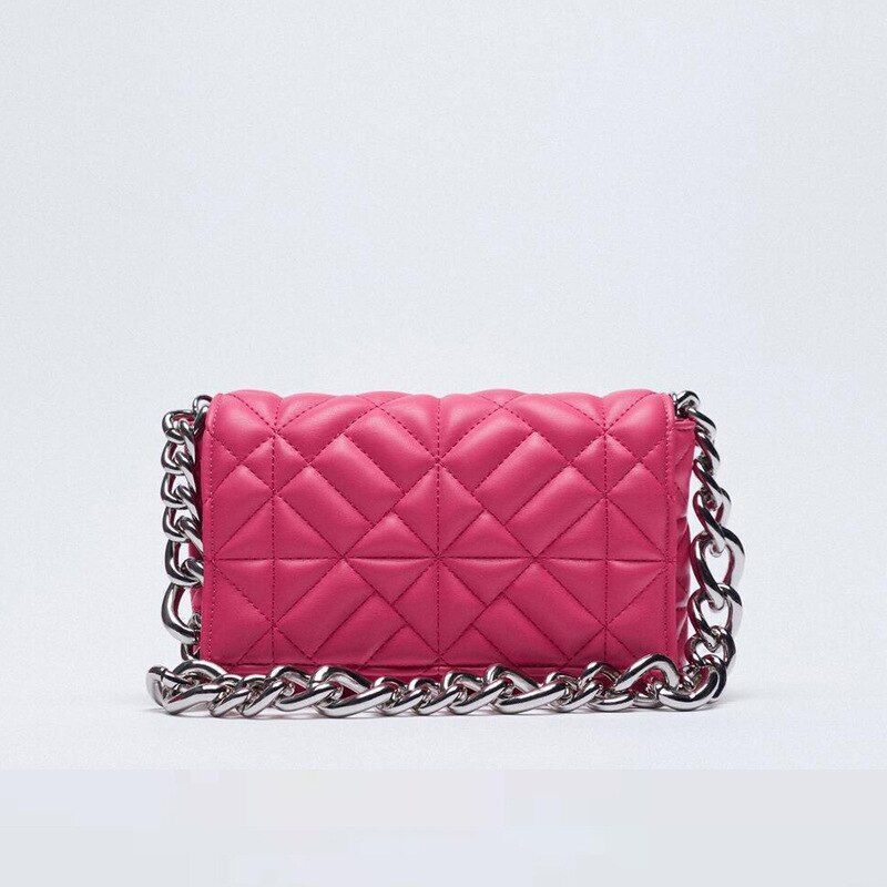 Soft Leather Chain Shoulder Bag Purse Handbag Clutch Tote High Quality S/L Sizes
