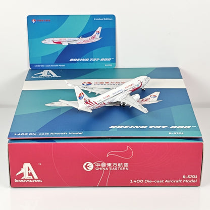1:400 AeroPolaris China Eastern Boeing 737-800 B-5701 Airplane Diecast Model