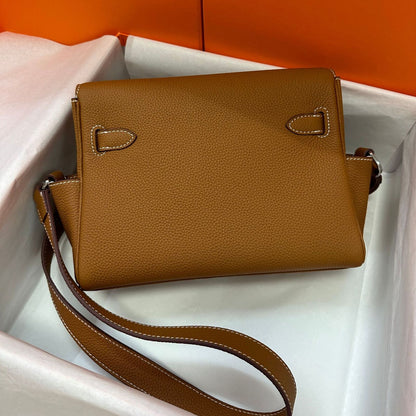 Genuine Cowhide Leather Shoulder Bag Flap Clutch Purse Crossbody Satchel Fashion