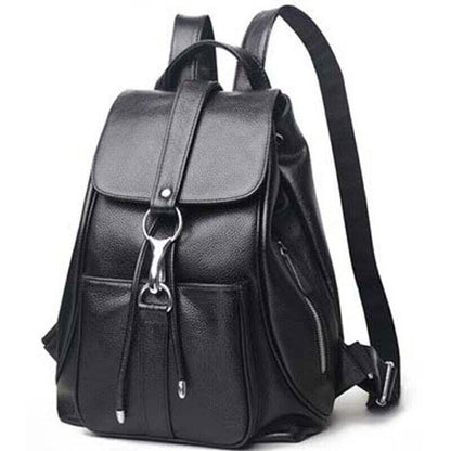 Genuine Leather Women's Backpack Travel Bag Rucksack Shoulder Bag School Bag