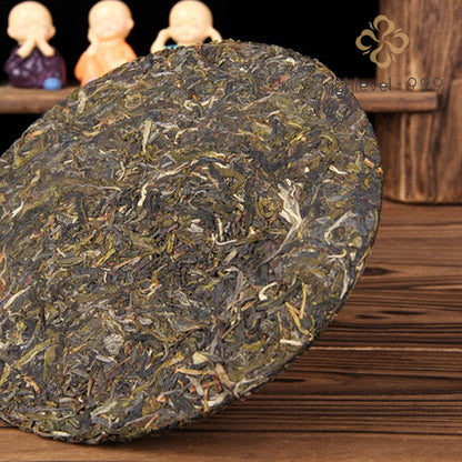 100g Raw Pu'er Yunnan Menghai 2018 Spring Ancient Tree Hand‑Torn Thin Tea Cake