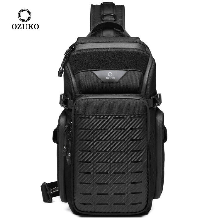 OZUKO Large Capacity Crossbody Bag Outdoor Daypack Waterproof Bag Sling Backpack