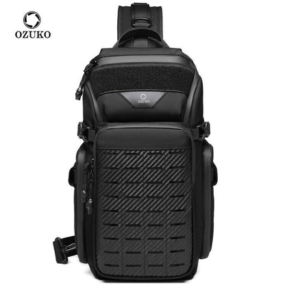 OZUKO Large Capacity Crossbody Bag Outdoor Daypack Waterproof Bag Sling Backpack