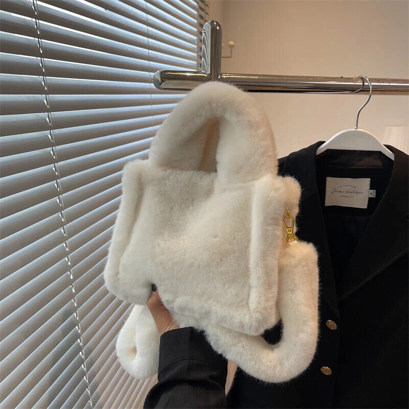 Bag Plush Handbag Cute Warm Shoulder Crossbody Bag Women