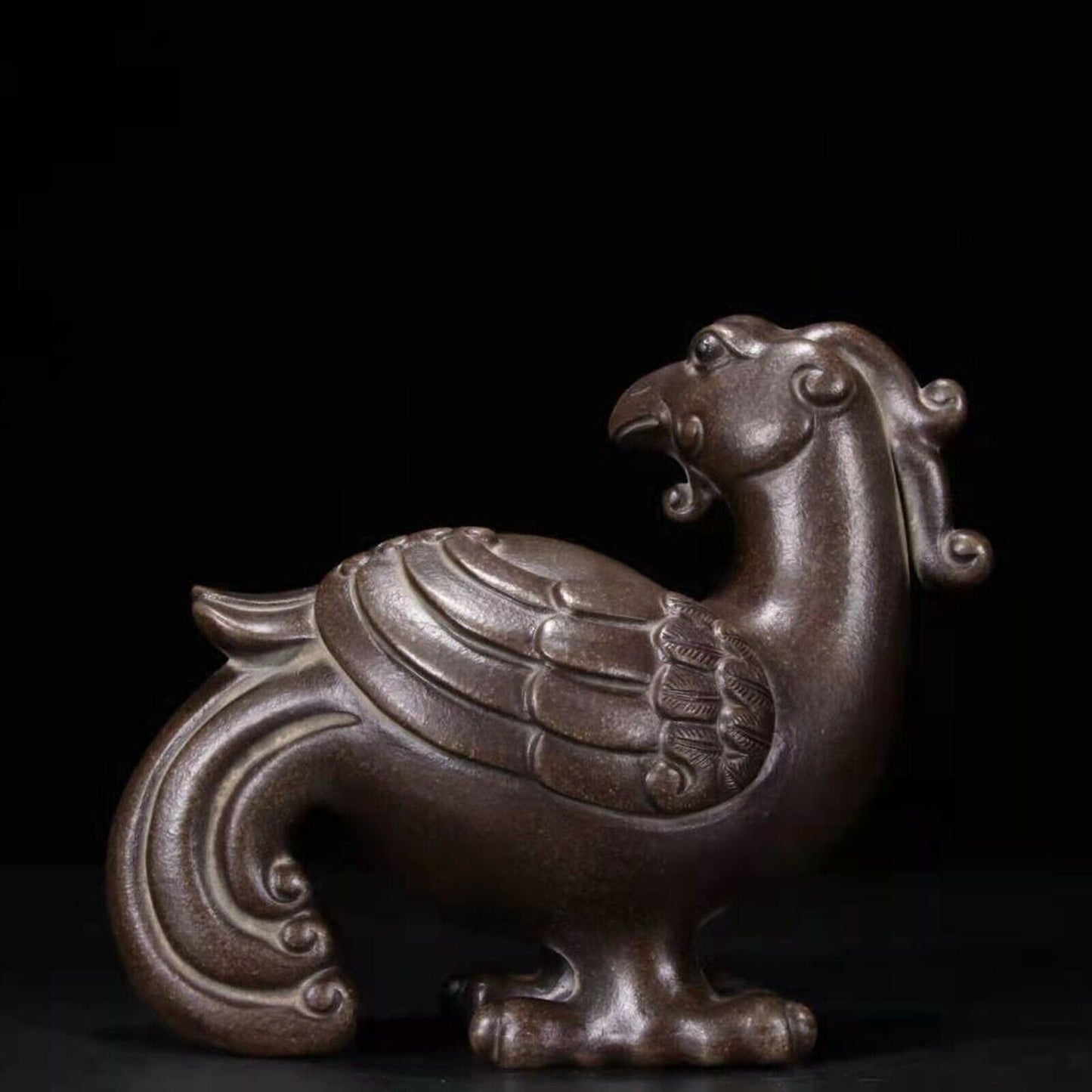 chinese zisha Clay Popular Wealth yixing dragon statue figurines sculpture rare