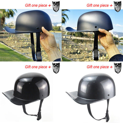 Motorcycle Vintage Retro Helmet Open Face Summer Adults Baseball Cap Helmets DOT