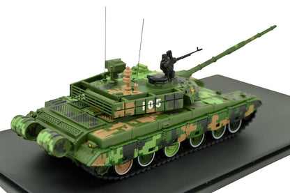 1:72 Chinese PLA ZTZ-99A Main Battle Tank Model Metal Diecast Armored Car 105