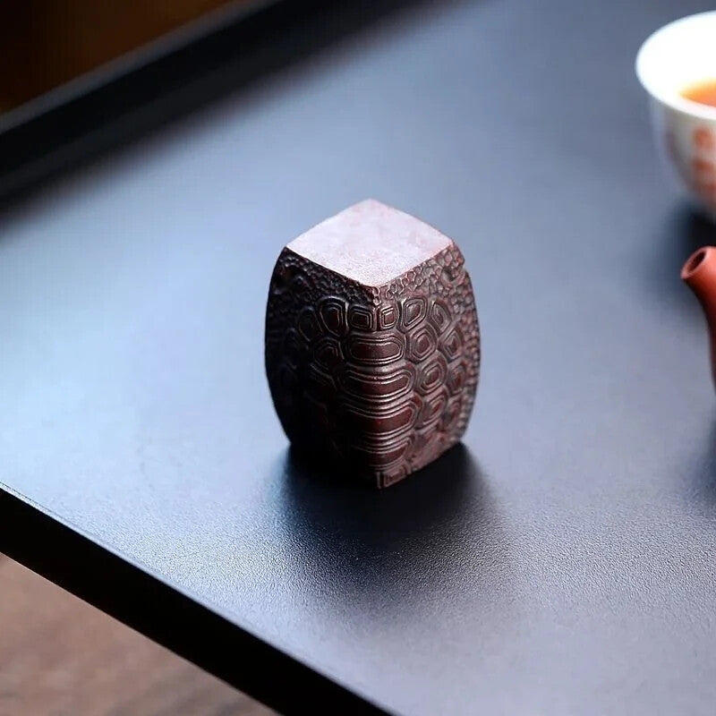 Yixing Purple Clay Tea Pet Play Tortoise Shell Cover Bracket Can Raise Tea Set