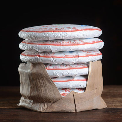 357g, CHINA Puer Tea Yunnan QIZI HAO Pu-erh Pu'er Tea Cake UNCOOKED Tee 云南普洱生茶饼
