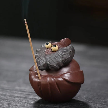 Chinese Yixing Tea Pet Handmade Tea Figurine Ornaments Sculpture Decors Tea Set