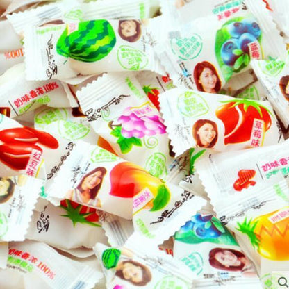 Multi Tastes Stuffed Soft Candy, Crispy Fresh Milk Balls Candy, Chinese Food