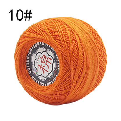 Hot Sale 50g Soft Cotton Thread Yarn Knitting Crochet Lace Embroidery Yarn